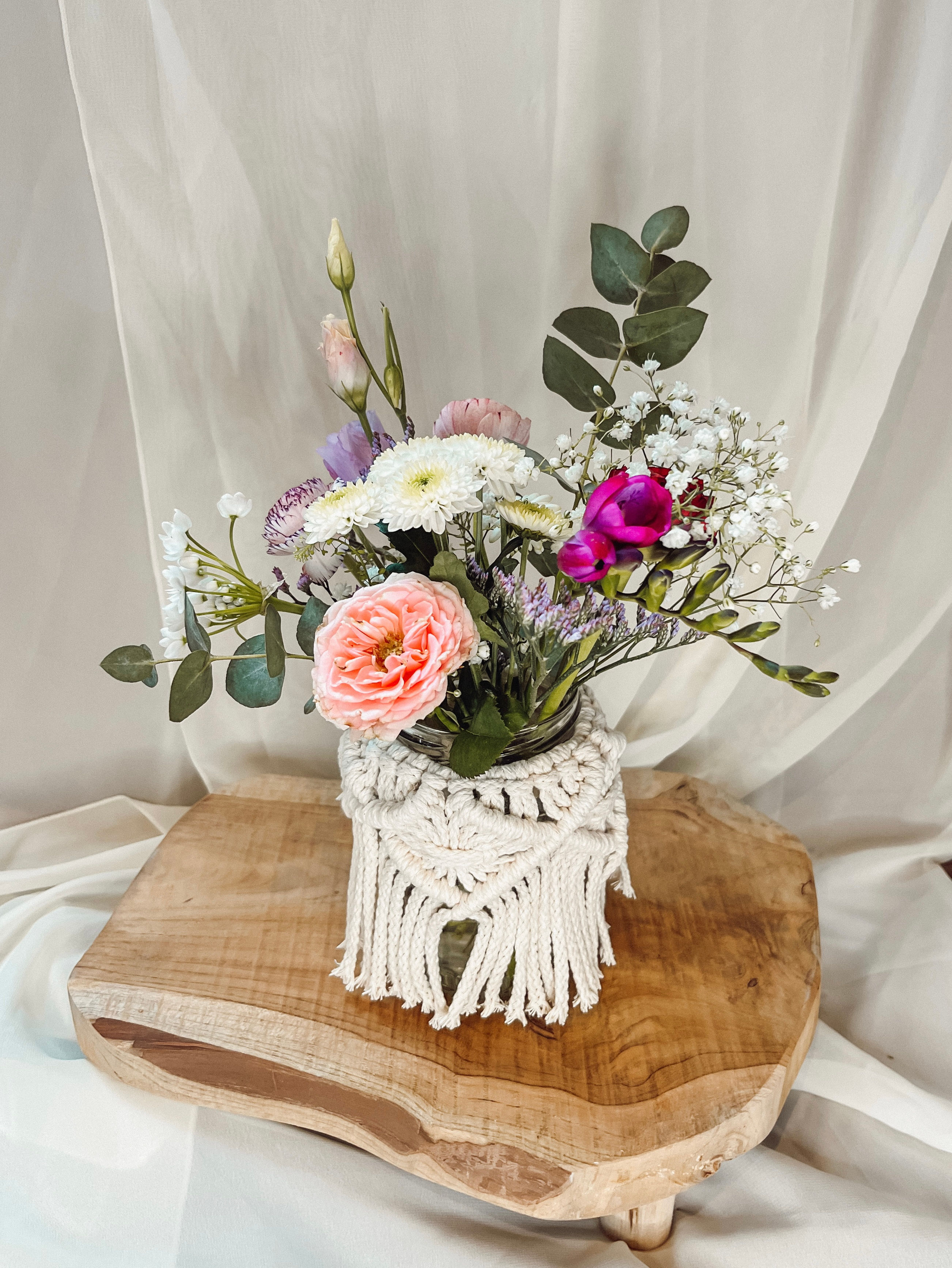 Windlicht "Makramee"