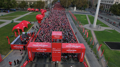 Más de 12 mil personas participaron en el Desafío Gran Santiago y cicletada familiar impulsada por el Gobierno de Santiago y Banco Santander 