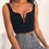 Miniatura: Sexy V-cut sleeveless top