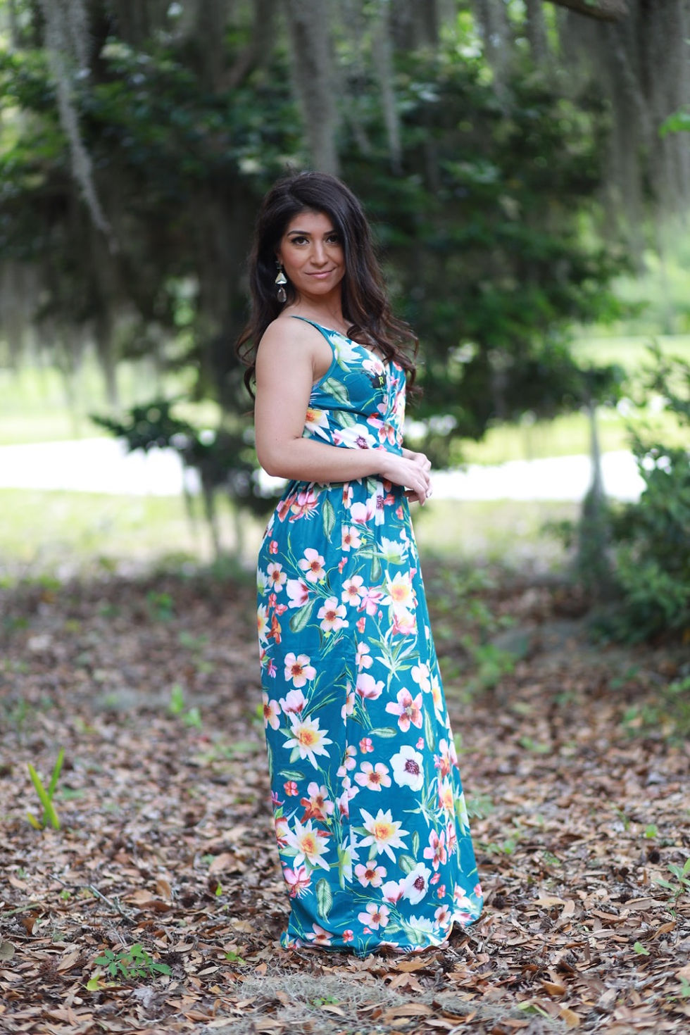 Thumbnail: (Rashio) Summer Long flower-print Evening Cocktail Sundress