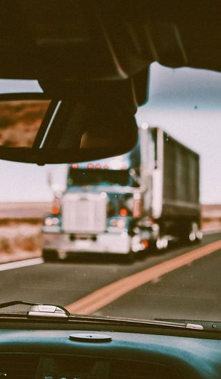 truck on his way