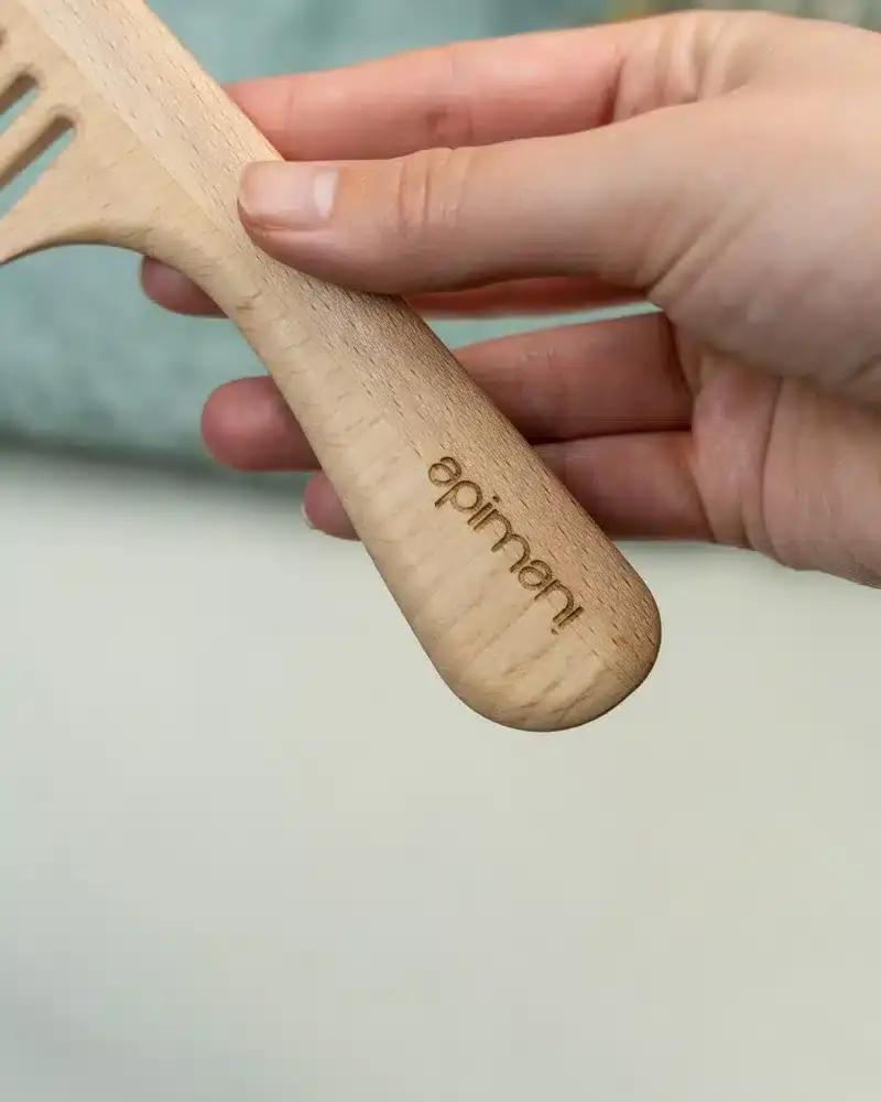 Miniature : Peigne bois dents larges