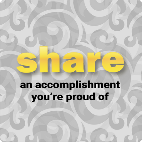 An Accomplishment I'm Proud of