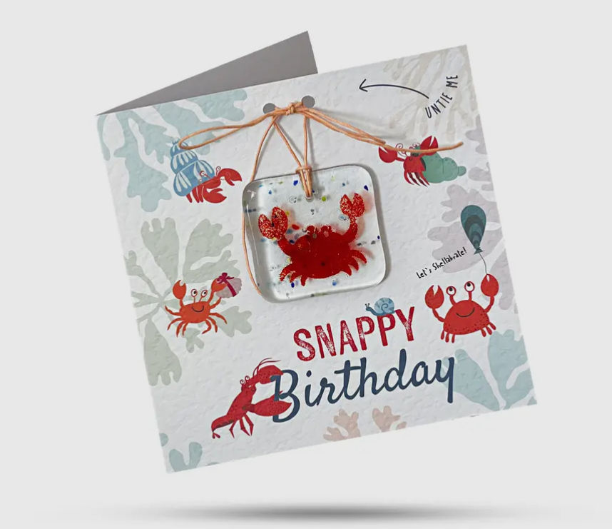 Thumbnail: Greetings Card with Fused Glass