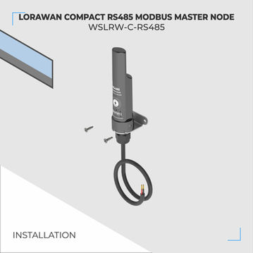 LoRaWAN Compact Node with RS485 Modbus Master Port - WSLRW-C-MB485