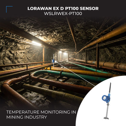 LoRaWAN Ex d Approved Pt100 Sensor - WSLRWEX-PT100
