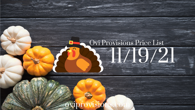 Price List 11/19/21