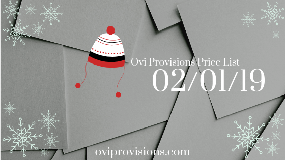 Price List 02/01/19