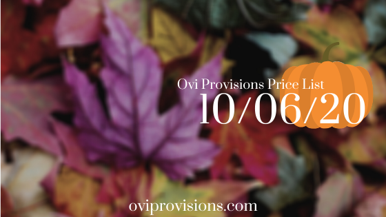 Price List 10/06/20