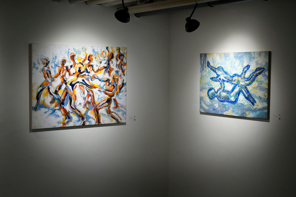 Laat een abstract schilderij maken dat perfect past bij je interieur door ART Eva Maria.