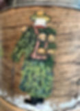 Mesure à grains - Kläuse et leurs cloches - Peinture sur bois