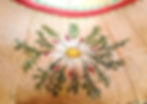 Récipient à crème -Edelweiss - Peinture sur bois