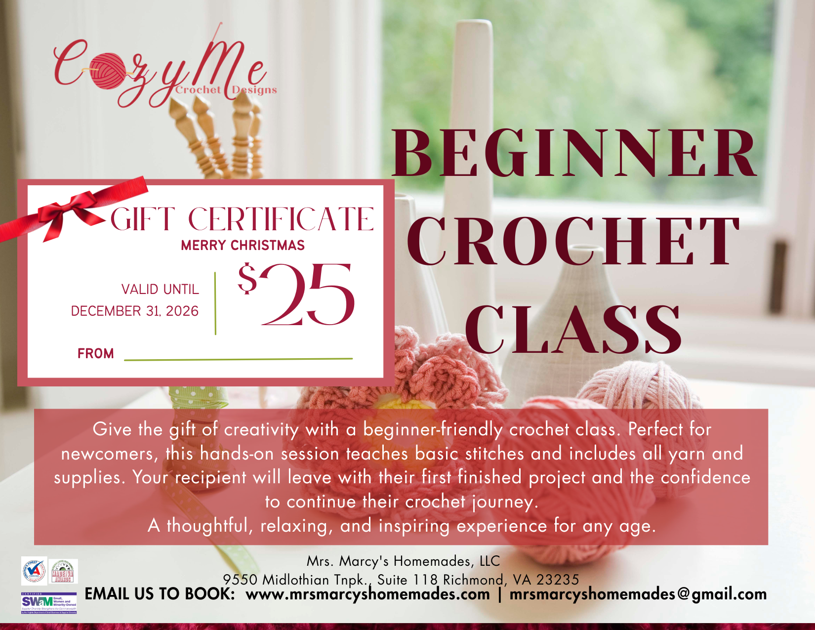 Beginner Crochet Class