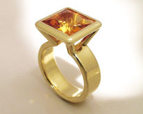 Citrine 'Cage' Ring
