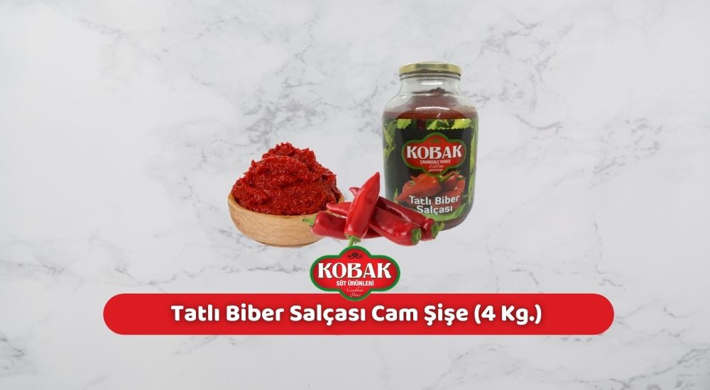 Tatlı Biber Salçası Cam Şişe (4 Kg.)
