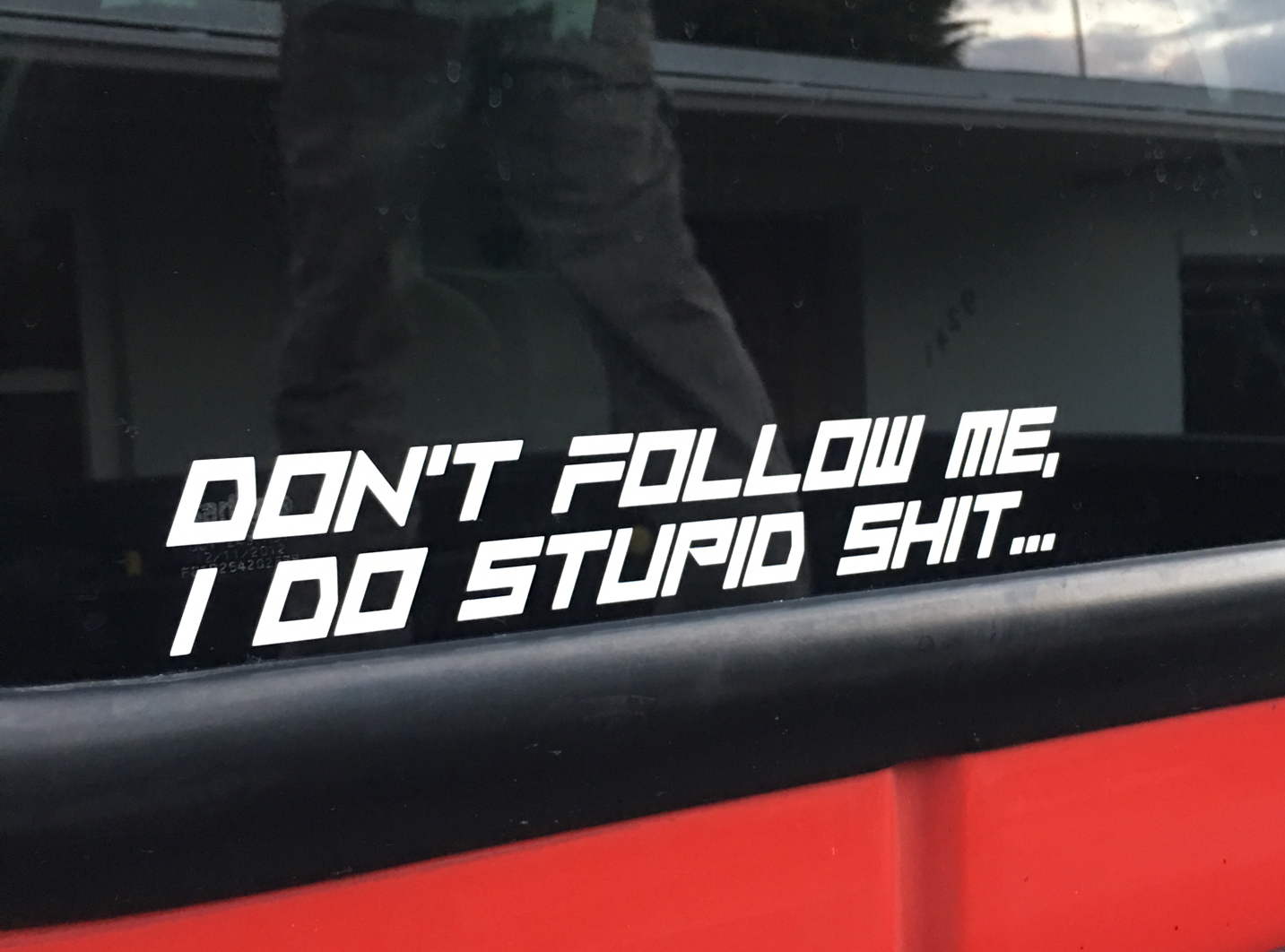 Don't Follow Me Decal