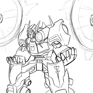 Transformers Soundwave Line Art