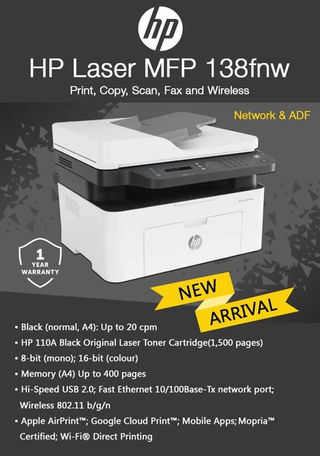 hp printer 138fnw