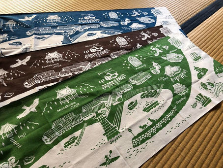 鞆の浦手拭いの冬限定カラーができました!