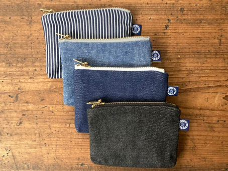 福山デニムの小銭入れ