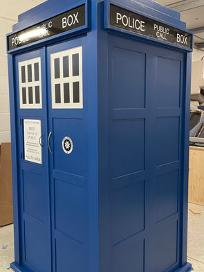 Handmade tardis wardrobe