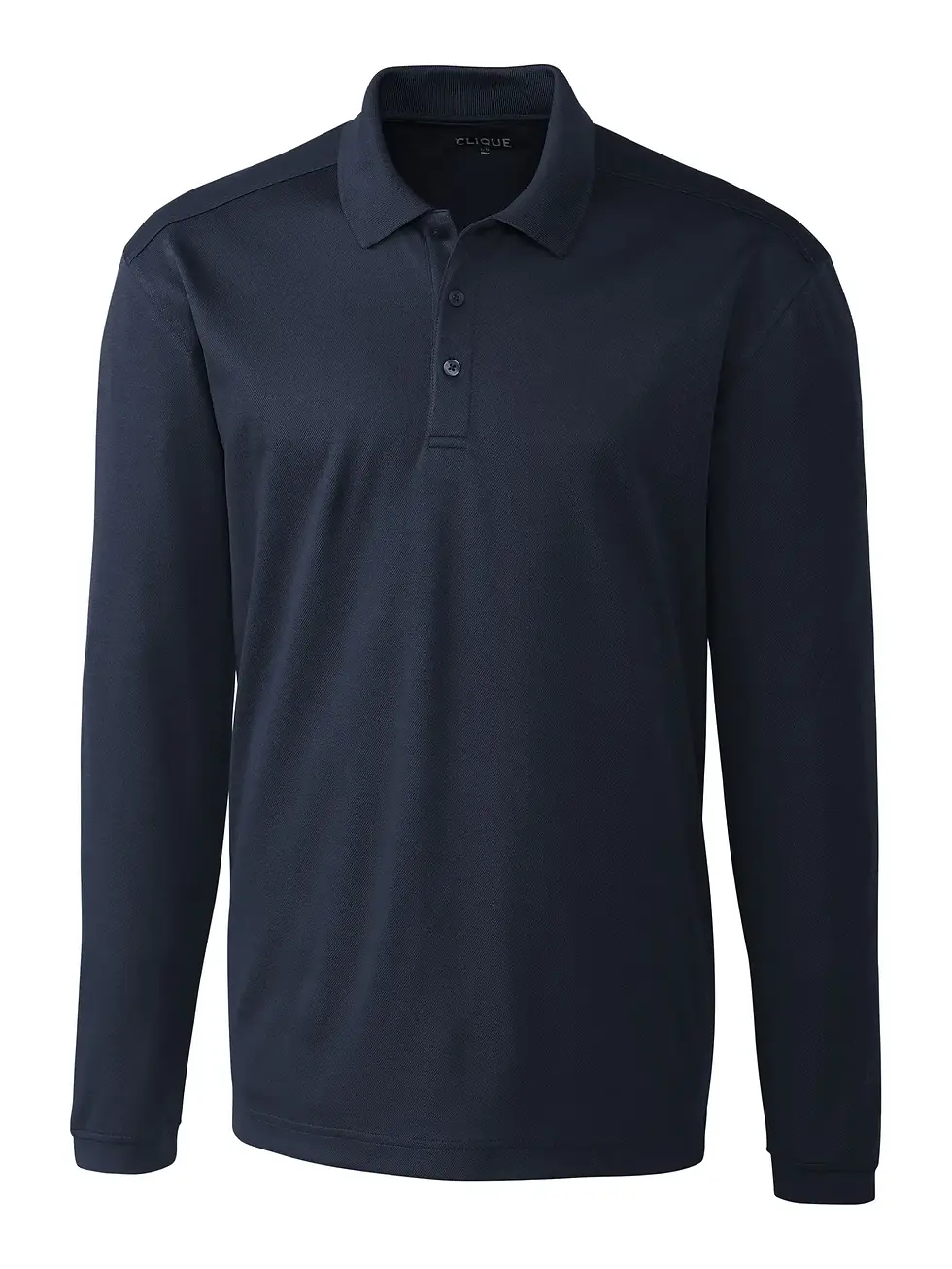 Clique Spin Eco Performance Pique Long Sleeve Mens Polo