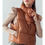 Thumbnail: Collared Relaxed Crop Puffer Vest