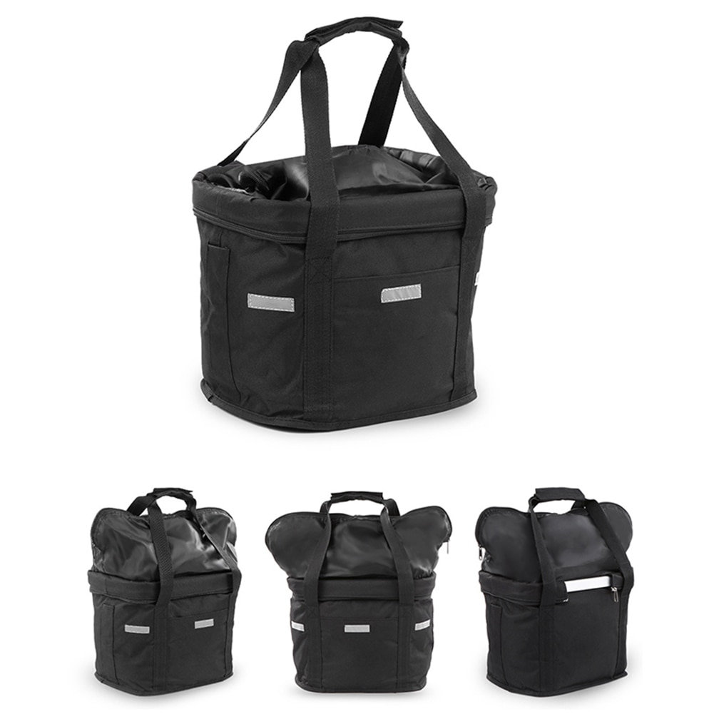 Bicycle Front Basket Waterproof Bike Canvas Basket Pet Carrier Handlebar Bag Bicycle Front Basket Waterproof Bike Canvas Basket Pet Carrier Handlebar Bag