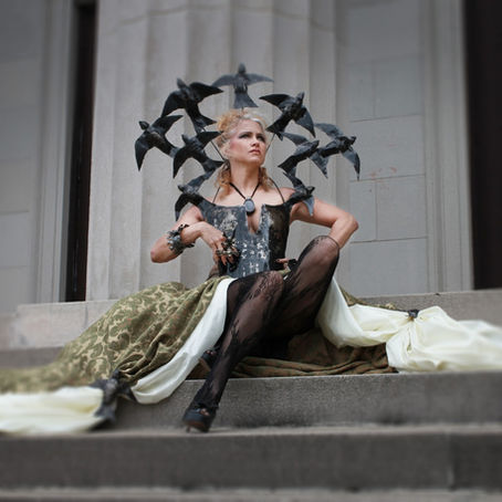 Most metal fashion ever...Literally...Check out the wearable art fashion by artist Shelley Smith!