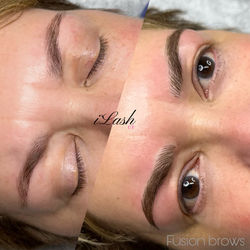 Fusion Brows is a combination between Hairstrokes and Shading techniques