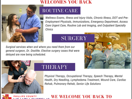 We are ready to care for you – SAFELY