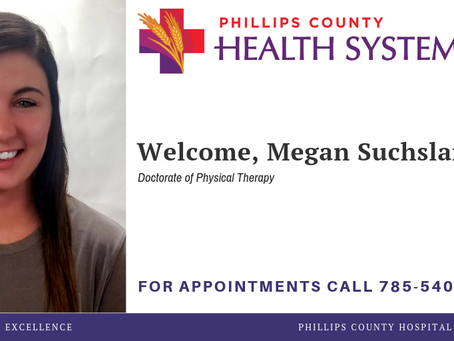 PCHS WELCOMES MEGAN SUCHSLAND, PHYSICAL THERAPIST