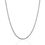 Thumbnail: 3.0mm 14k White Gold Solid Diamond Cut Rope Chain