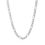 Thumbnail: 3.8mm 14k White Gold Solid Figaro Chain