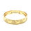Thumbnail: 10k Yellow Gold Dual-Textured Diamond Pattern Bangle