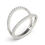 Thumbnail: 14k White Gold Diamond Split Band Ring (1/4 cttw)