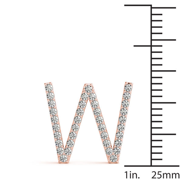 Thumbnail: 14K Diamond Initials - Chain not included