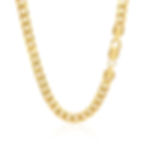 Thumbnail: 5.8mm 14k Yellow Gold Solid Miami Cuban Chain