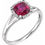 Thumbnail: Halo-Style Birthstone Ring
