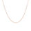 Thumbnail: 14k Rose Gold Cable Link Chain 0.5mm