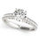 Thumbnail: 14k White Gold Single Row Prong Set Diamond Engagement Ring (1 3/8 cttw)