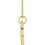 Thumbnail: 14K Yellow Petite Initial E 16" Necklace
