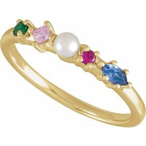 Thumbnail: Accented Pearl Ring