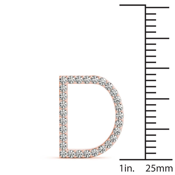 Thumbnail: 14K Diamond Initials - Chain not included