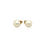 Thumbnail: 14k Yellow Gold Freshwater Cultured White Pearl Stud Earrings (7.0 mm)