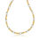 Thumbnail: 14k Two-Tone Round and Cable Style Link Necklace