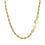 Thumbnail: 2.75mm 14k Yellow Gold Solid Diamond Cut Rope Chain