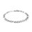 Thumbnail: 6.0mm 14k White Gold Solid Figaro Bracelet