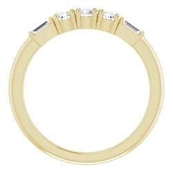 Thumbnail: 14K Yellow 3/8 CTW Natural Diamond Anniversary Band