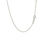 Thumbnail: Sterling Silver 18 inch Moon Motif Necklace with Diamond